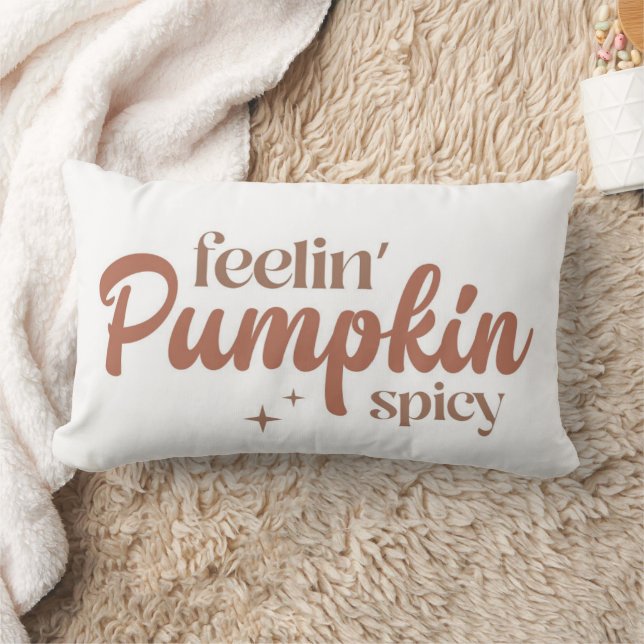 Feelin' Pumpkin Spicy Lumbar Pillow (Blanket)