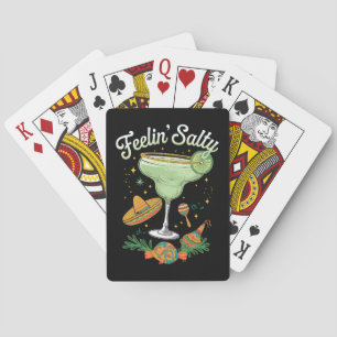 Feelin' Salty Margarita Funny Cinco De Mayo Poker Cards