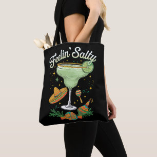 Feelin' Salty Margarita Funny Cinco De Mayo Tote Bag