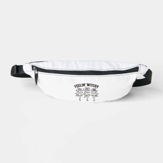 Feelin Witchy Retro Halloween Witches Fanny Pack (Front)