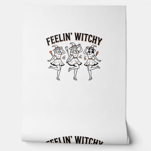 Feelin Witchy Retro Halloween Witches Wallpaper