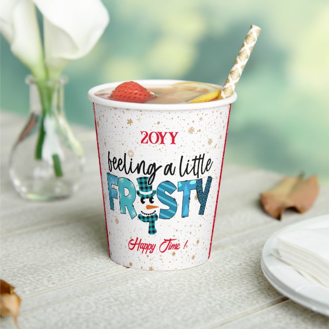 Feeling A Little Frosty Customize Paper Cups (Insitu)