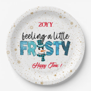 Feeling A Little Frosty Customize Paper Plates