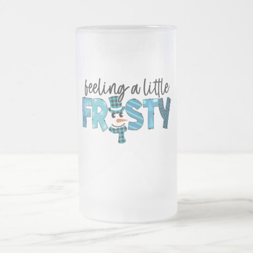 Feeling a little frosty sublimation frosted glass beer mug