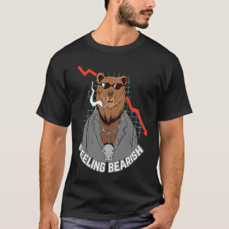Feeling Bearish Crypto Bitcoin Bear BTC Bullrun co T-Shirt