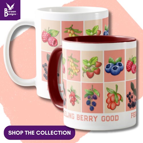 FEELING BERRY GOOD Custom Name Strawberry Mug