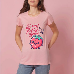 Feeling Berry Loved Strawberry Valentine's Day T-Shirt