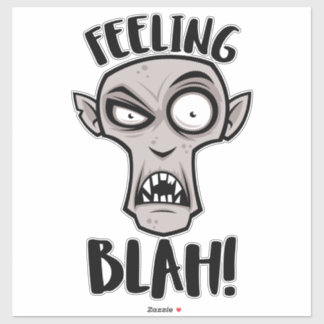 Feeling Blah Nosferatu Vampire Sticker