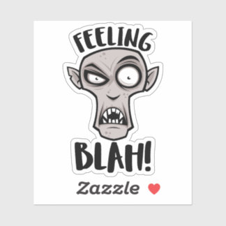 Feeling Blah Nosferatu Vampire Sticker