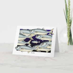 Feeling Blue Bluefish Greeting Card