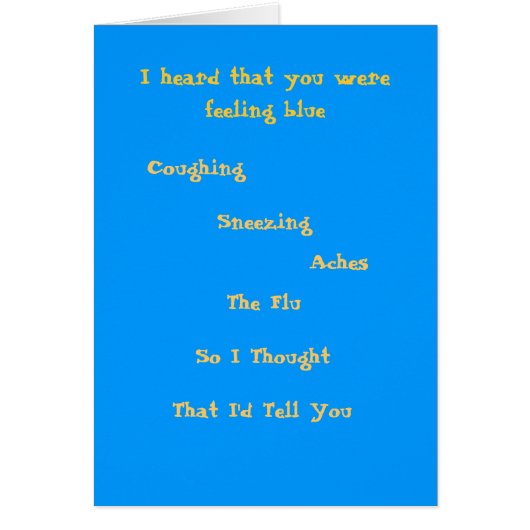 Feeling Blue Cards (Front)