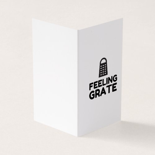 FEELING CHEESE GRATER BUSINESS CARD
