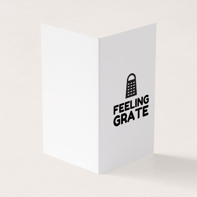 FEELING CHEESE GRATER BUSINESS CARD (Outside)