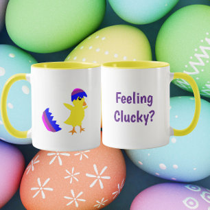Feeling Clucky Funny Chick Design Mug