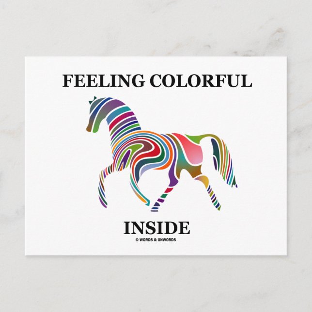 Feeling Colorful Inside Postcard (Front)