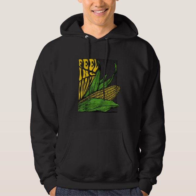 Feeling Corny Corn Pun Hoodie (Front)