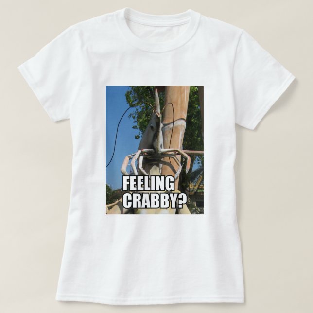 FEELING CRABBY? MEME T-Shirt (Design Front)