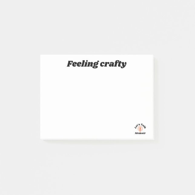 Feeling crafty notes (Front)
