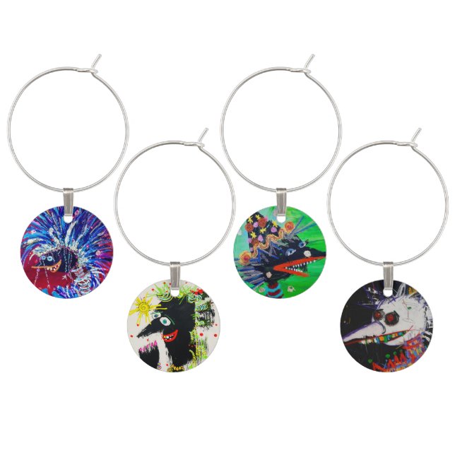 FEELING CROWZY Wine Charms (Staggered)