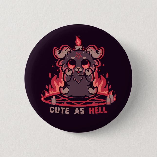 Feeling Cute as Hell Button (Front)