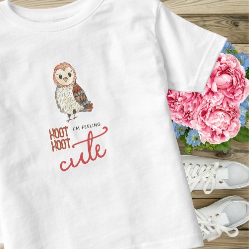 Feeling Cute Owl Kids Toddler T_shirt
