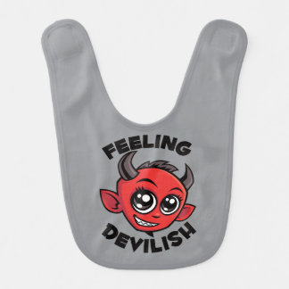 Feeling Devilish Cute Smiling Devil Baby Bib