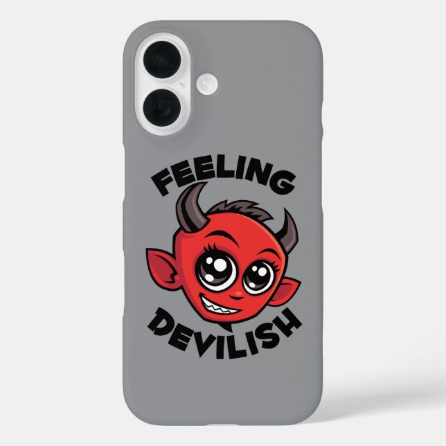 Feeling Devilish Cute Smiling Devil Case-Mate iPhone Case (Back)