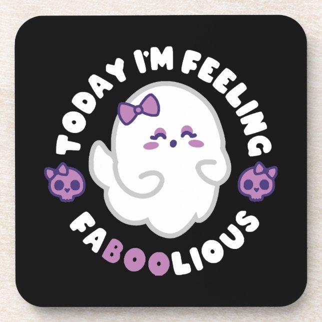 Feeling Faboolious Beverage Coaster (Front)