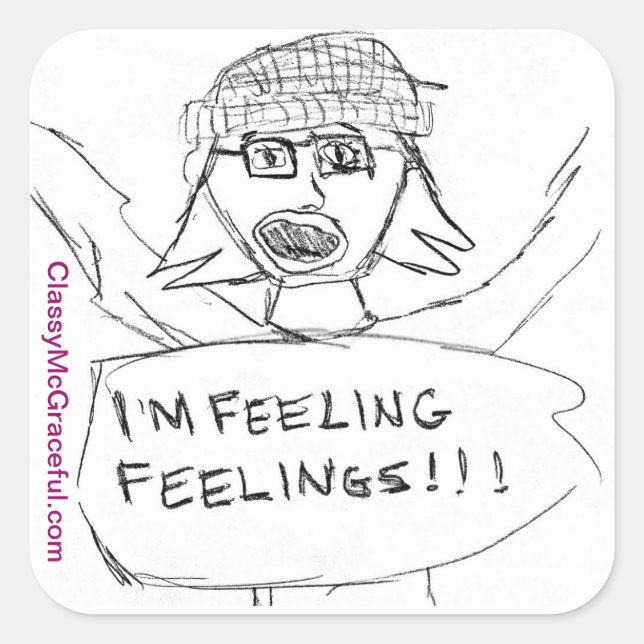 "Feeling Feelings" sticker sheet (Front)