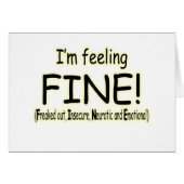 feeling fine (Front Horizontal)