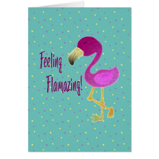 Feeling Flamazing Flamingo Cards (Front)