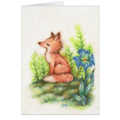 Feeling Foxy - Cute Fox Art Card
