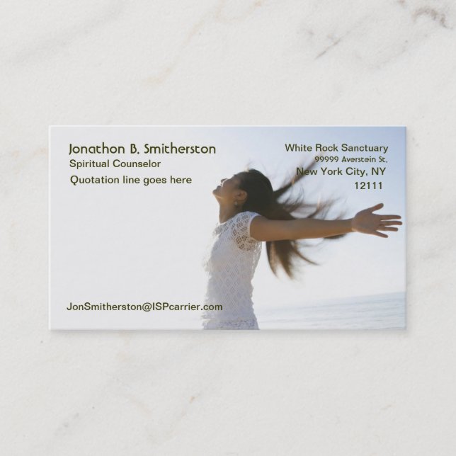 Feeling Free Business Card (Front)