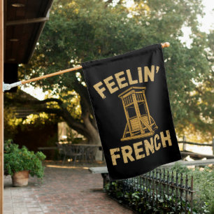Feeling French Vintage Guillotine House Flag