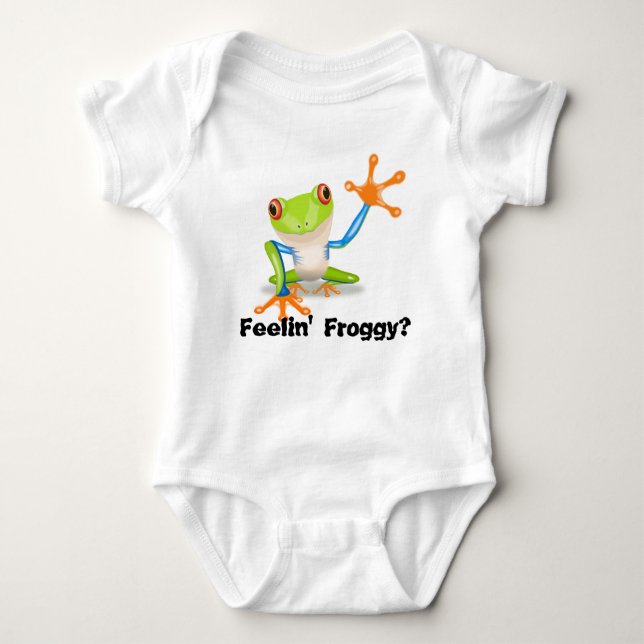 Feeling Froggy? - Tree Frog Baby Bodysuit (Front)