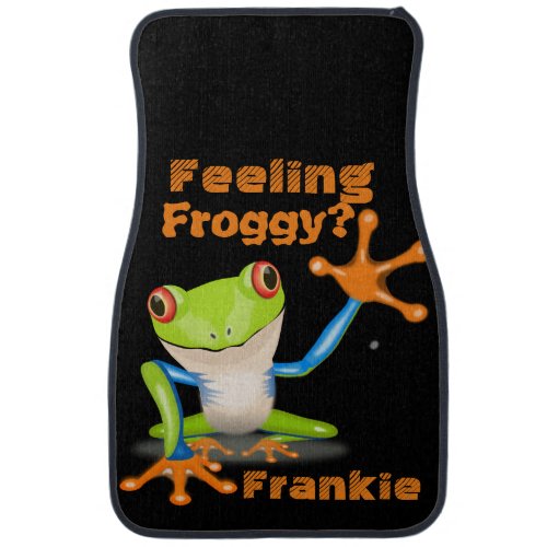 Feeling Froggy _ Tree Frog Car Floor Mat
