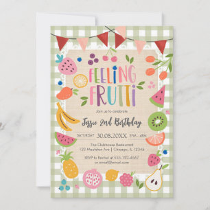 Feeling Fruitti Birthday Invitation
