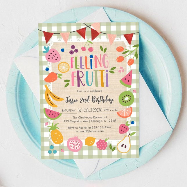 Feeling Fruitti Birthday Invitation (Creator Uploaded)