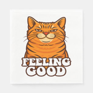 Feeling Good Cool Cat Napkins