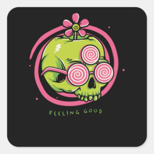Feeling Good Square Sticker