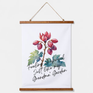 Feeling Grapeful Grandma's Garden Floral Art Print Hanging Tapestry