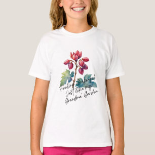 Feeling Grapeful Grandma's Garden Floral Art Print T-Shirt