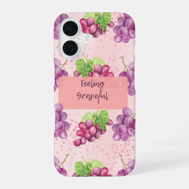 Feeling Grapeful iPhone Case (Back)