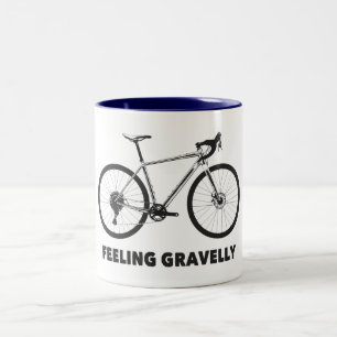 Feeling Gravelly Cycling Two-Tone Coffee Mug