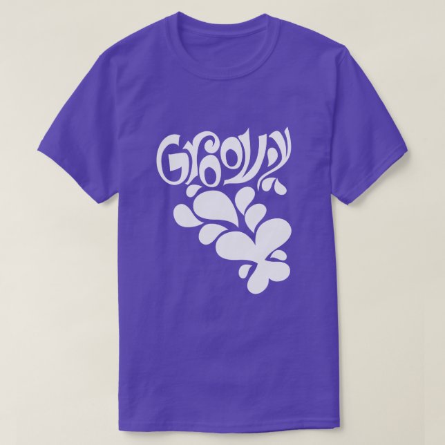 Feeling Groovy Butterfly Vintage Silhouette T-Shirt (Design Front)