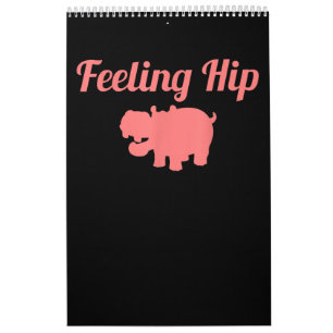 Feeling Hip Hippopotamus Funny Hippo Kid Gifts Calendar
