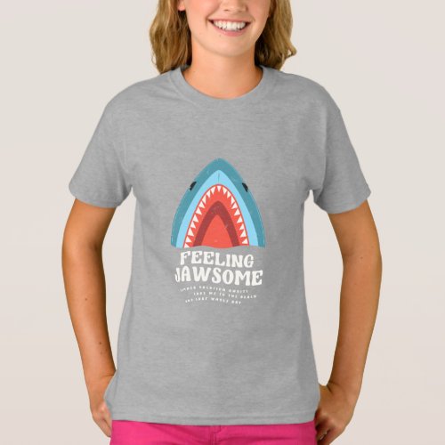 Feeling Jawsome Shark Funny Summer Puns  T_Shirt