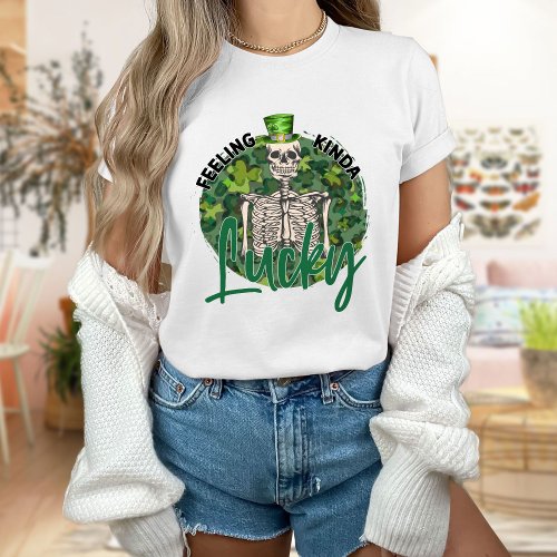 Feeling Kinda Lucky St Pattys Day T_Shirt