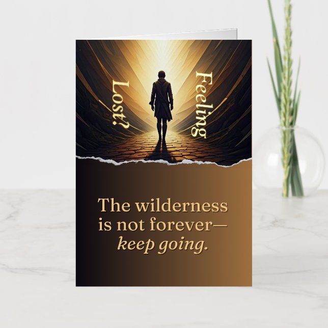 Feeling Lost? You're Not Alone Foil Greeting Card (Front)