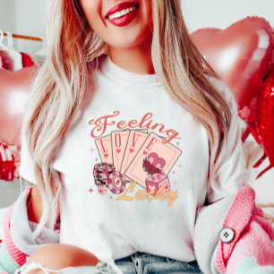 Feeling Love Lucky, Funny Retro T-Shirt